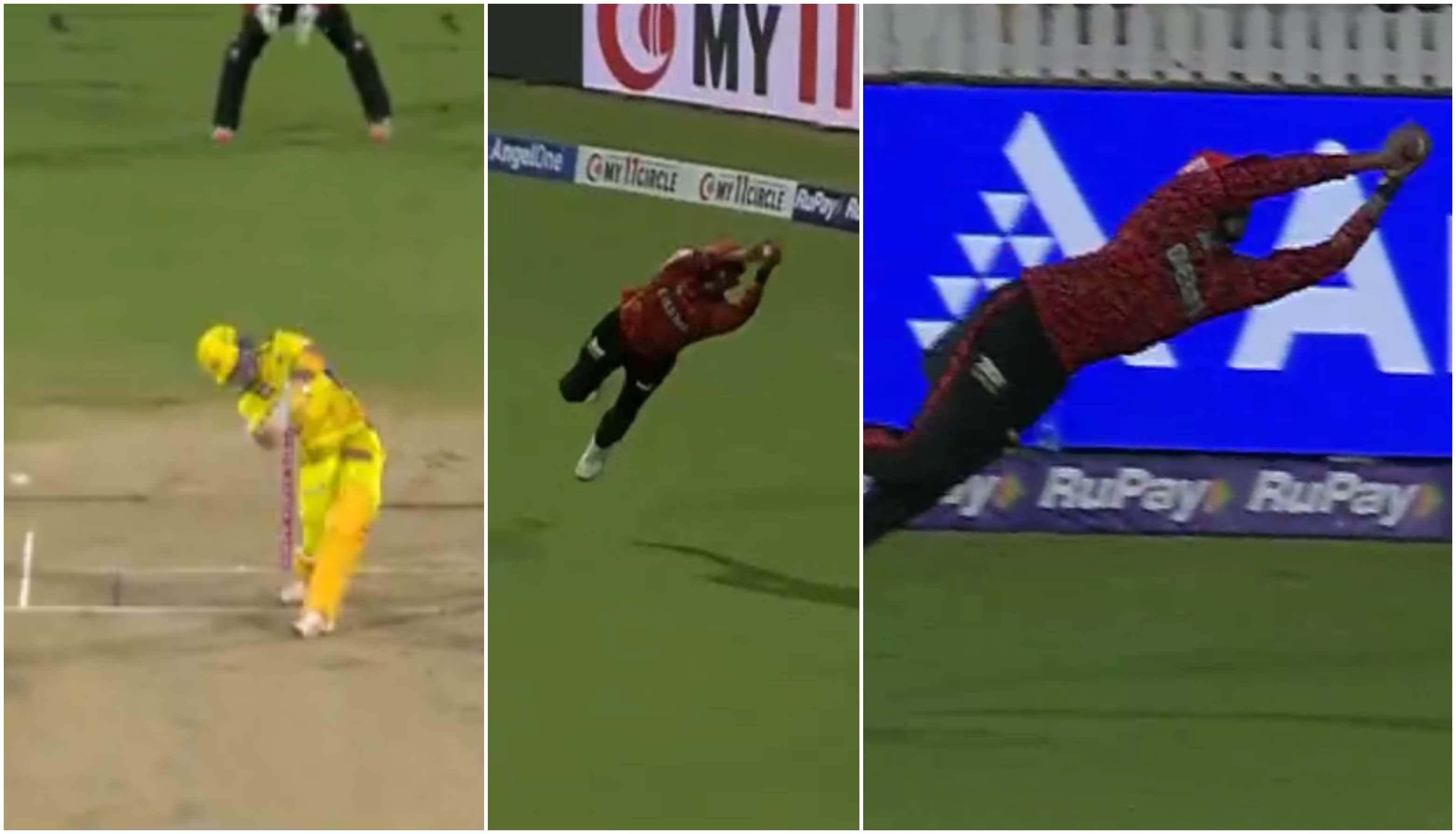 Kamindu Mendis' catch to dismiss Dewald Brevis | X