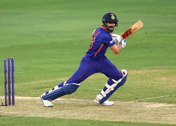 Virat Kohli made 59* in 44 balls vs HK, his 31st fifty plus score in T20Is | Getty