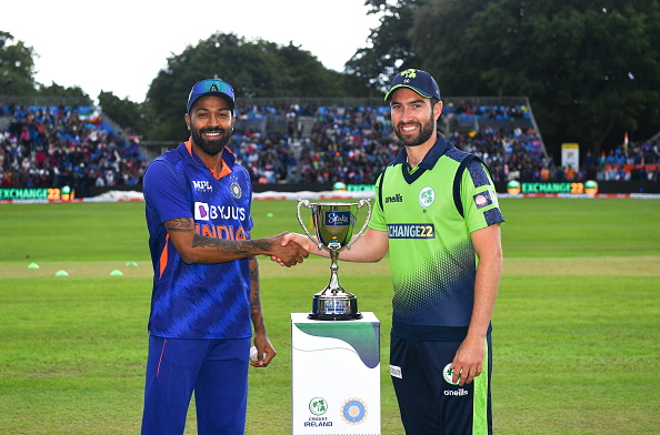 India captain Hardik Pandya won the toss and chose to bowl first in 1st T20I v Ireland | Getty