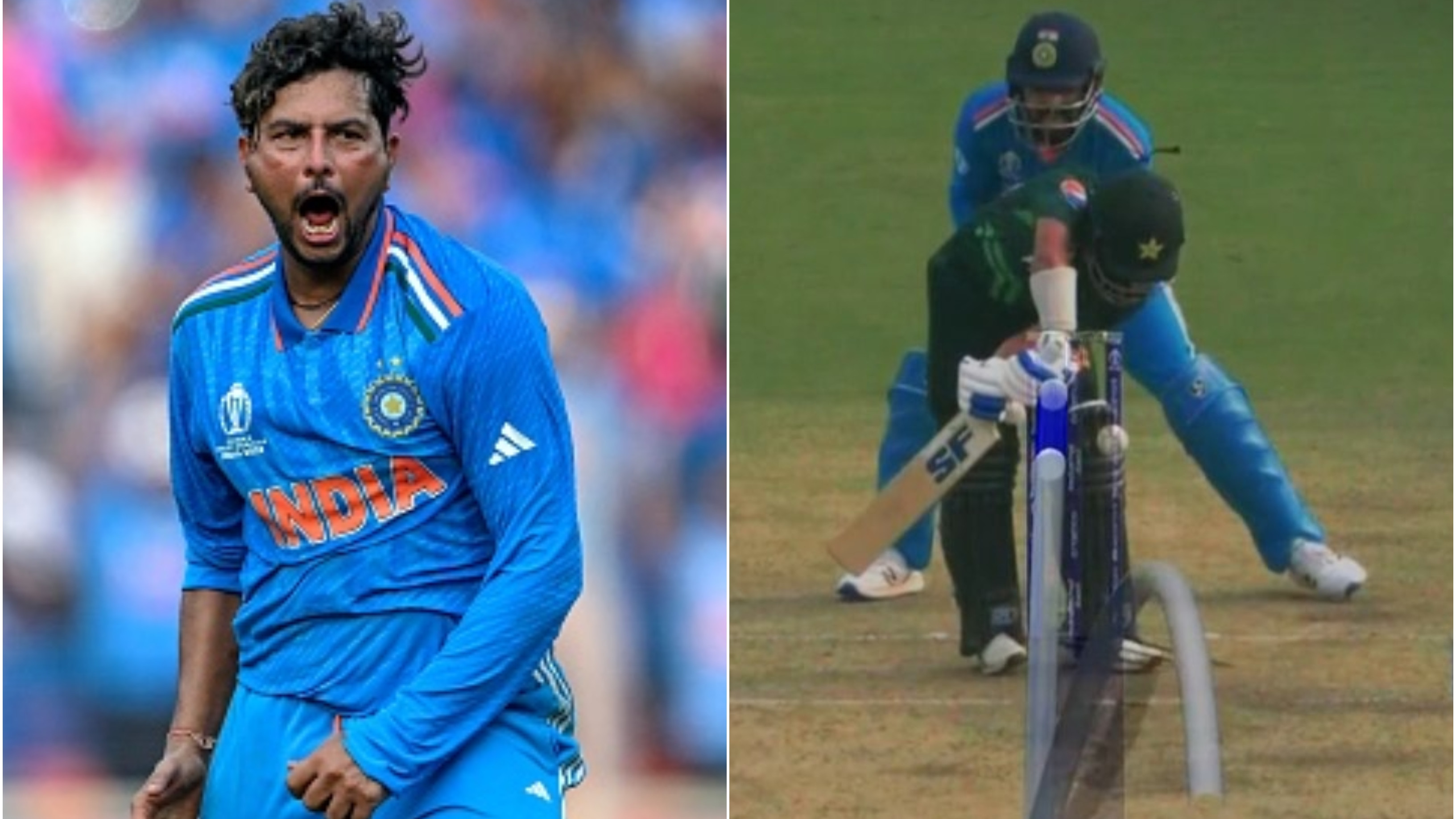 CWC 2023: “He thought ball was slow, but it skidded on,” Kuldeep Yadav explains his strategy to dismiss Saud Shakeel