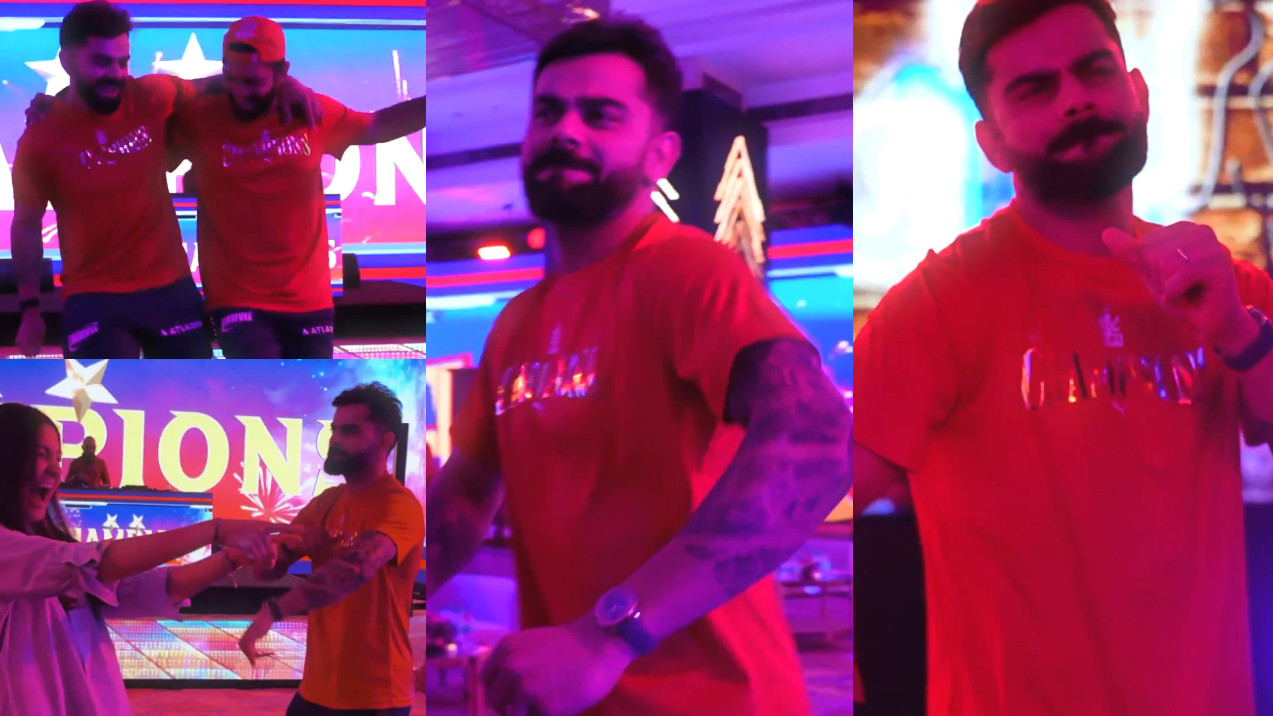 IPL 2026: WATCH- Virat Kohli burns the dance floor with amazing moves; leaves Anushka Sharma and RCB teammates stunned