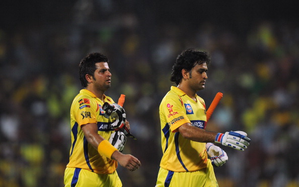 MS Dhoni and Suresh Raina | Getty