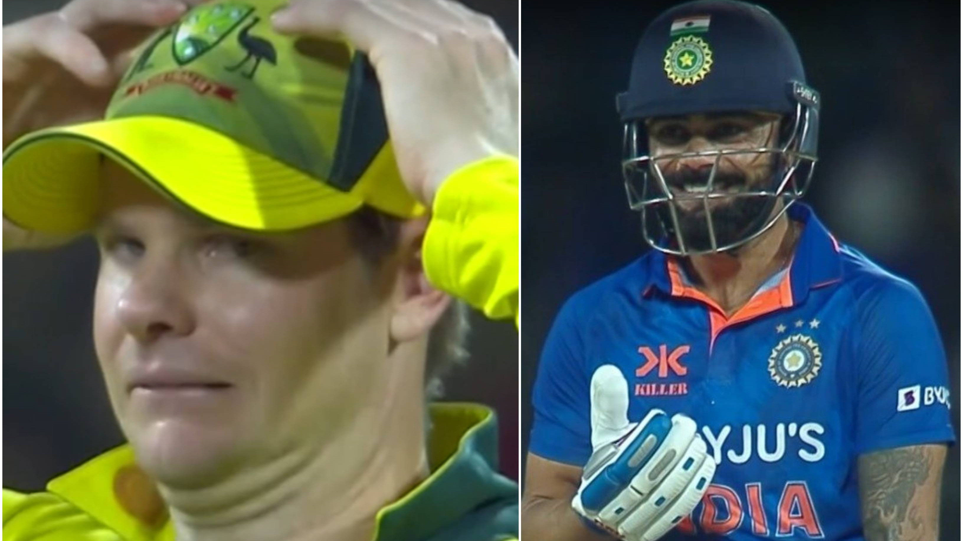 IND v AUS 2023: Virat Kohli laughs at Steve Smith’s horrible DRS call; fans call it “worst review”