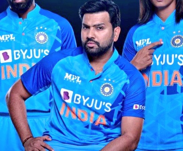 Rohit Sharma in the new Team India jersey | Twitter