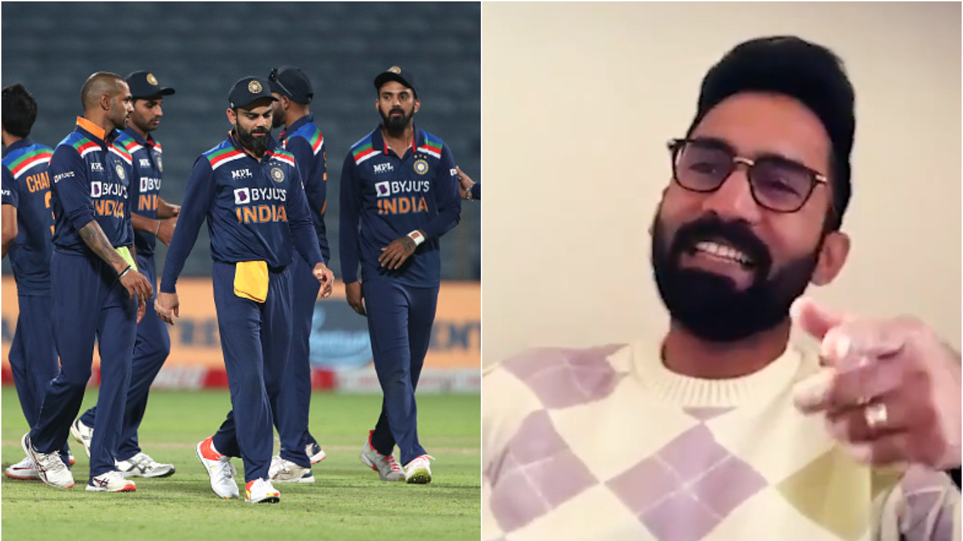 WATCH - Dinesh Karthik picks his second finalist after India for T20 World Cup 2021