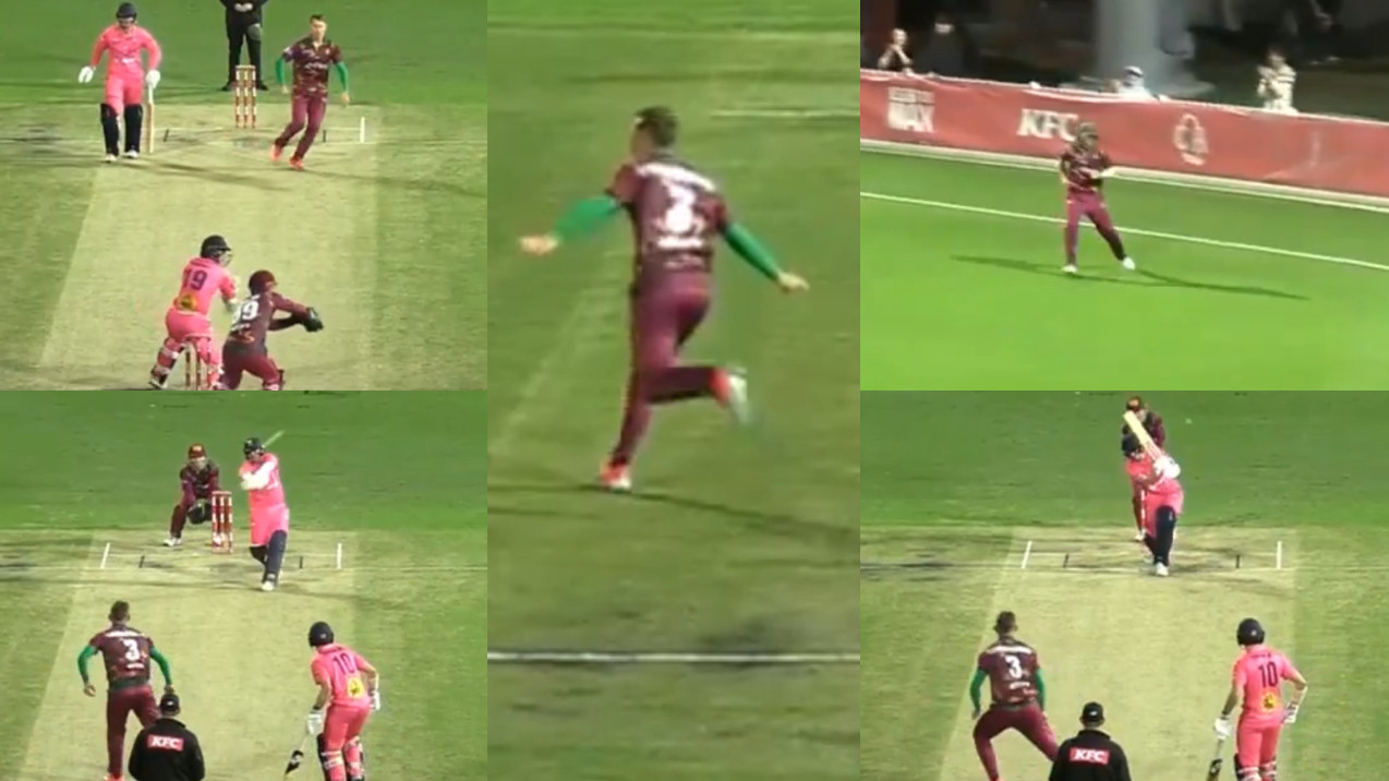 WATCH- Marnus Labuschagne stuns with his bowling, takes hat-trick in the T20 Max tournament