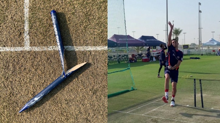 IPL 2020: WATCH - MI's newest addition Trent Boult breaks stump in half during nets