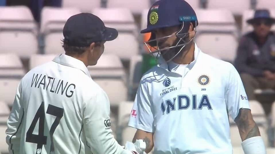 WTC 2021 Final: WATCH- Kohli congratulates Watling on last day of his career; fans react to sporting moment