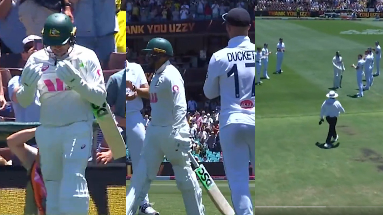 Ashes 2025-26: WATCH- Usman Khawaja receives guard of honor as he walks out to bat for the last time in his final Test