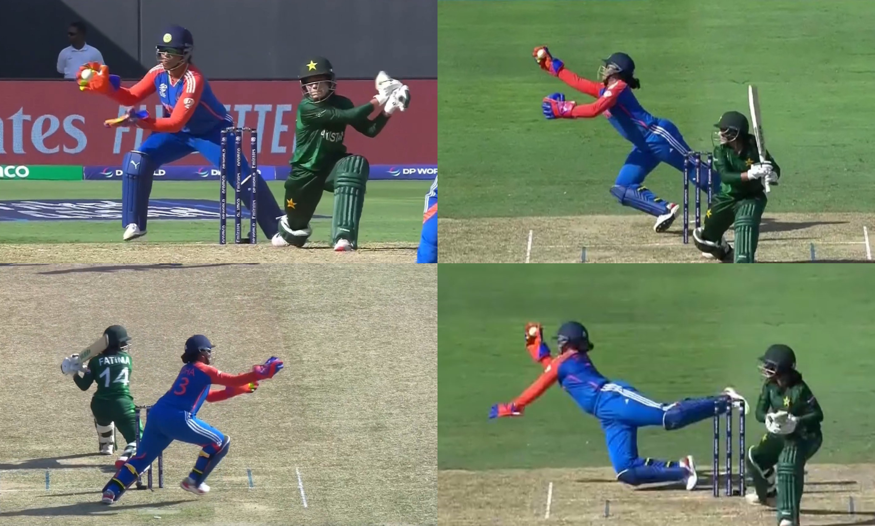 Richa Ghosh took an excellent one-handed catch to dismiss Pak captain Fatima | Instagram