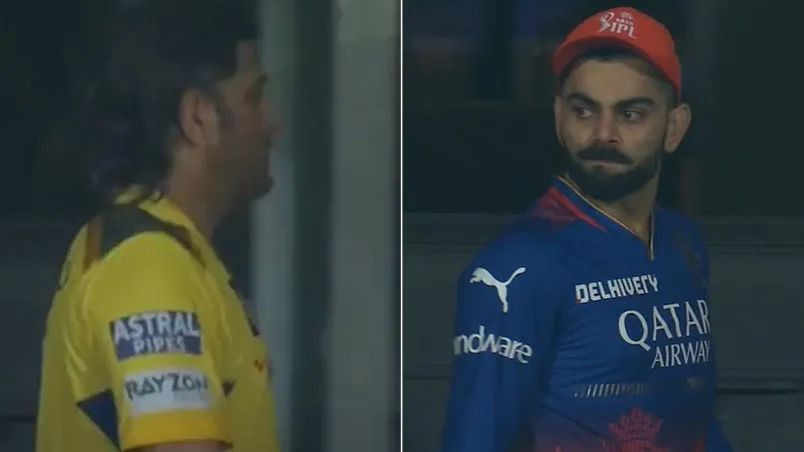 IPL 2024: WATCH- Virat Kohli searches for MS Dhoni after he skips handshake with RCB players