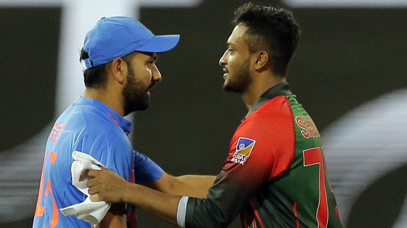 Rohit Sharma's India will take on Shakib-Al-Hasan's Bangladesh in 3-match T20I series | Getty