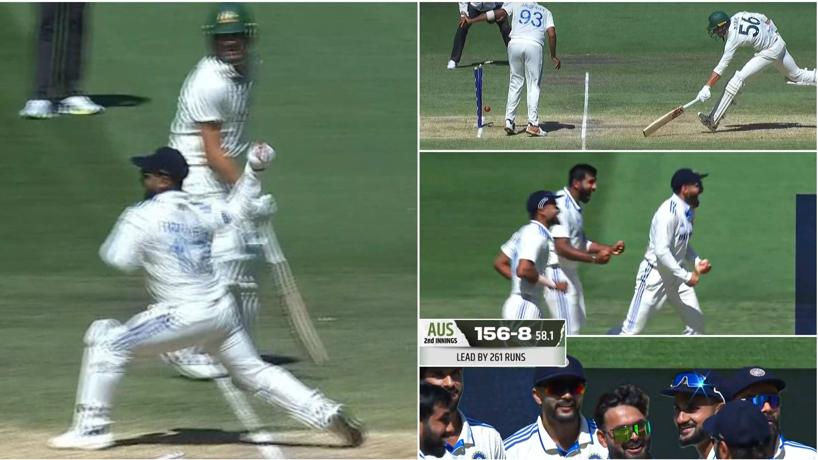 BGT 2024: WATCH - Rishabh Pant’s direct throw at non-striker’s end gets rid of Mitchell Starc in Melbourne Test