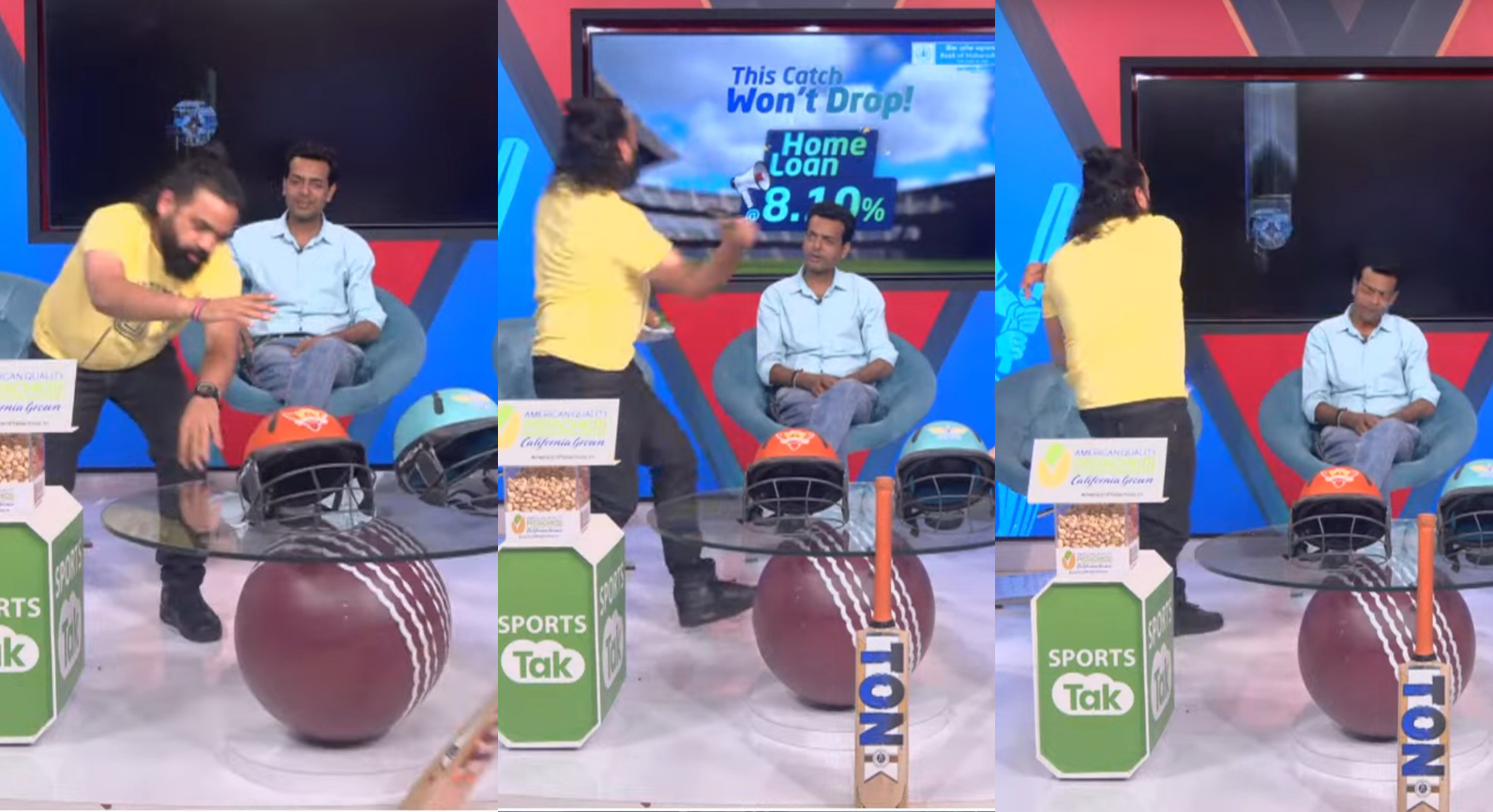 Sports Tak anchor broke TV while talking about Rishabh Pant | Sports Tak YouTube