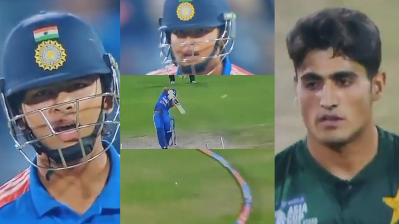 Vaibhav Sooryavanshi shut Ubaid Shah up with a classy retort and a shot | X