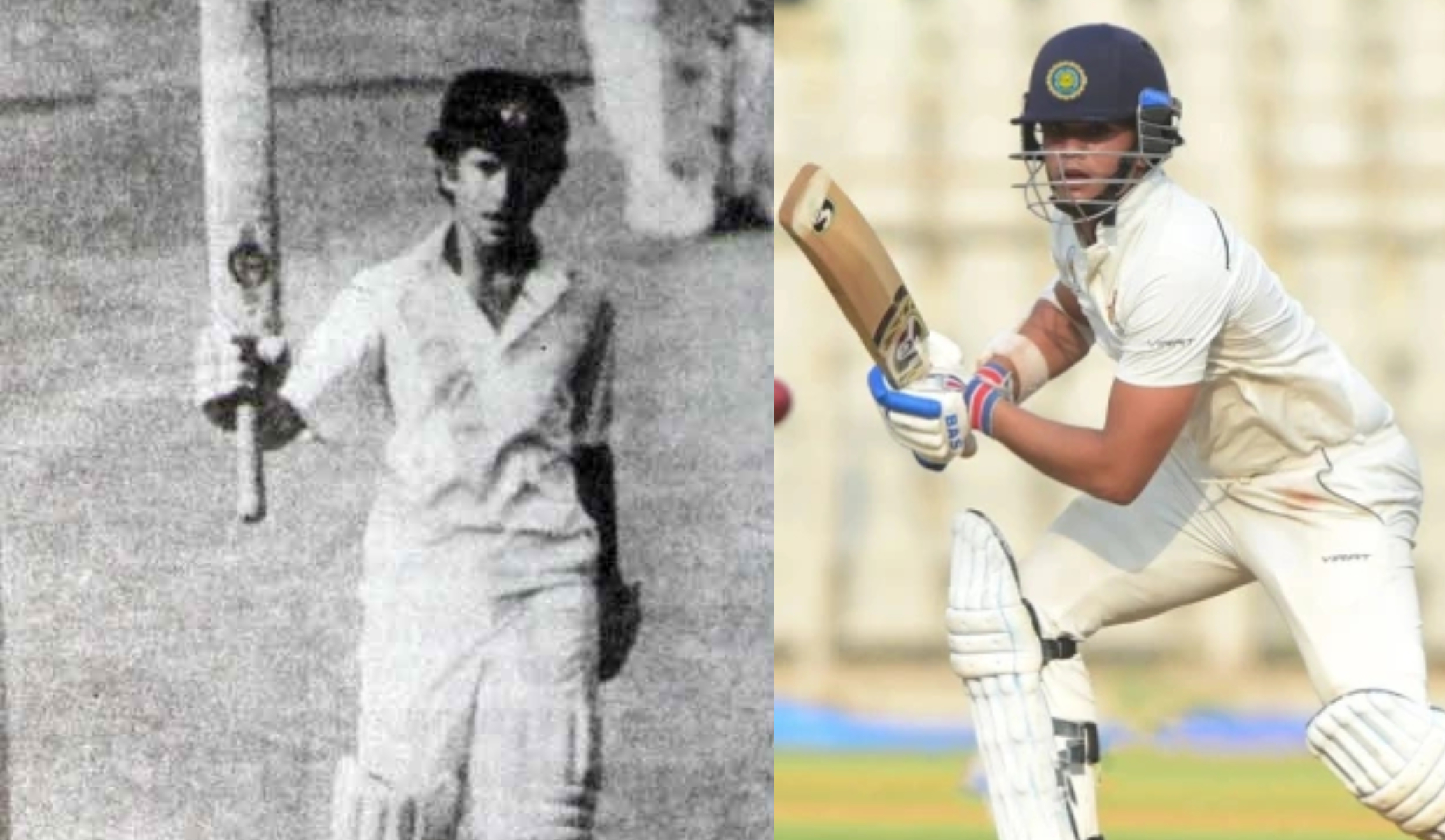 Sachin scored his debur ton in Ranji in 1988 and Arjun made his in 2022 | Twitter