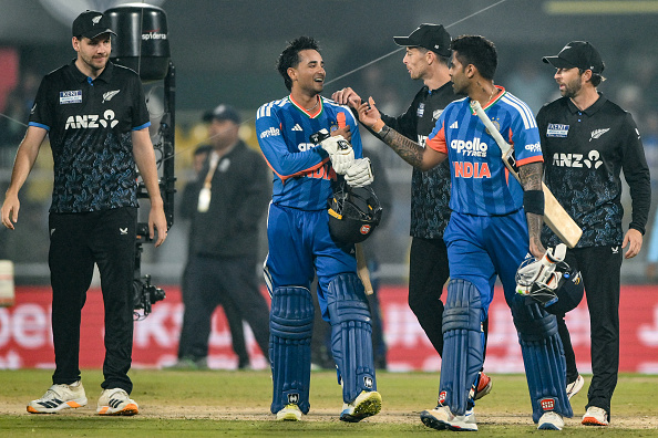 India chased down the target of 154 in just 10 overs against New Zealand in third T20I | Getty