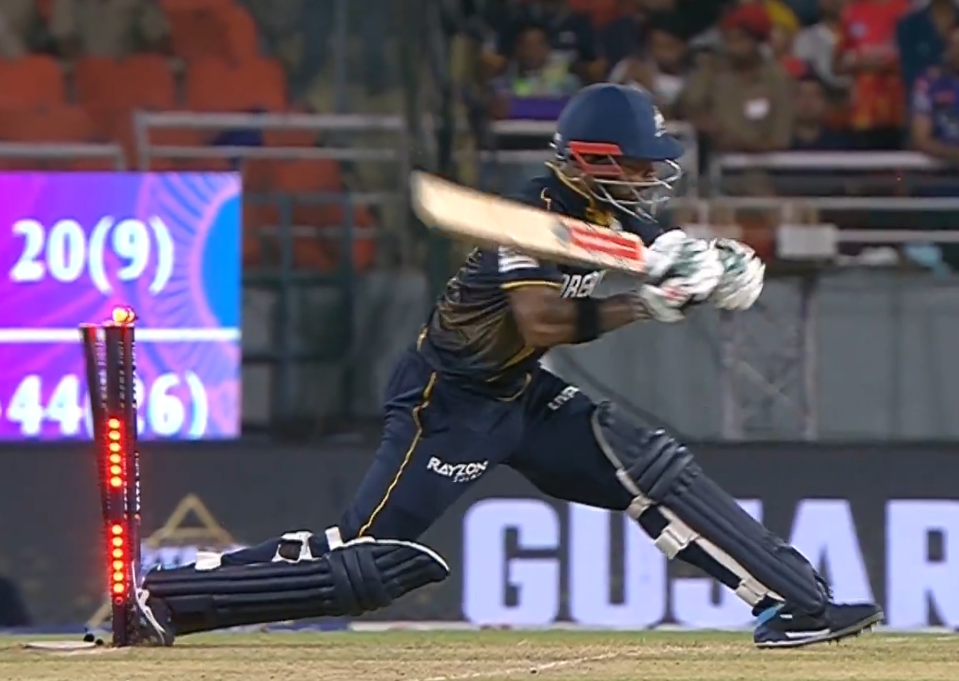 Kusal Mendis stepped onto his stumps while playing a sweep | IPL X
