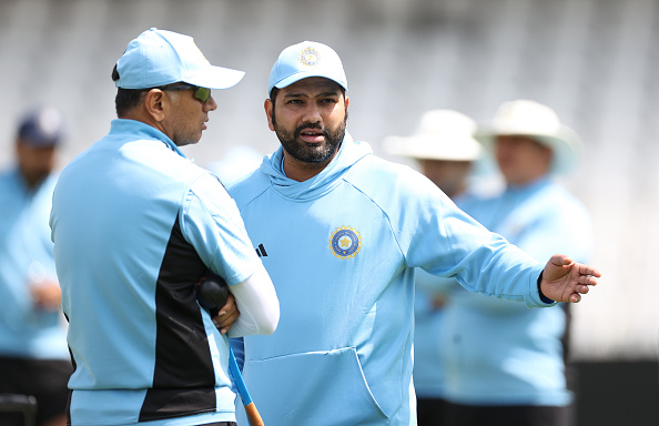 Rahul Dravid and Rohit Sharma | Getty Images