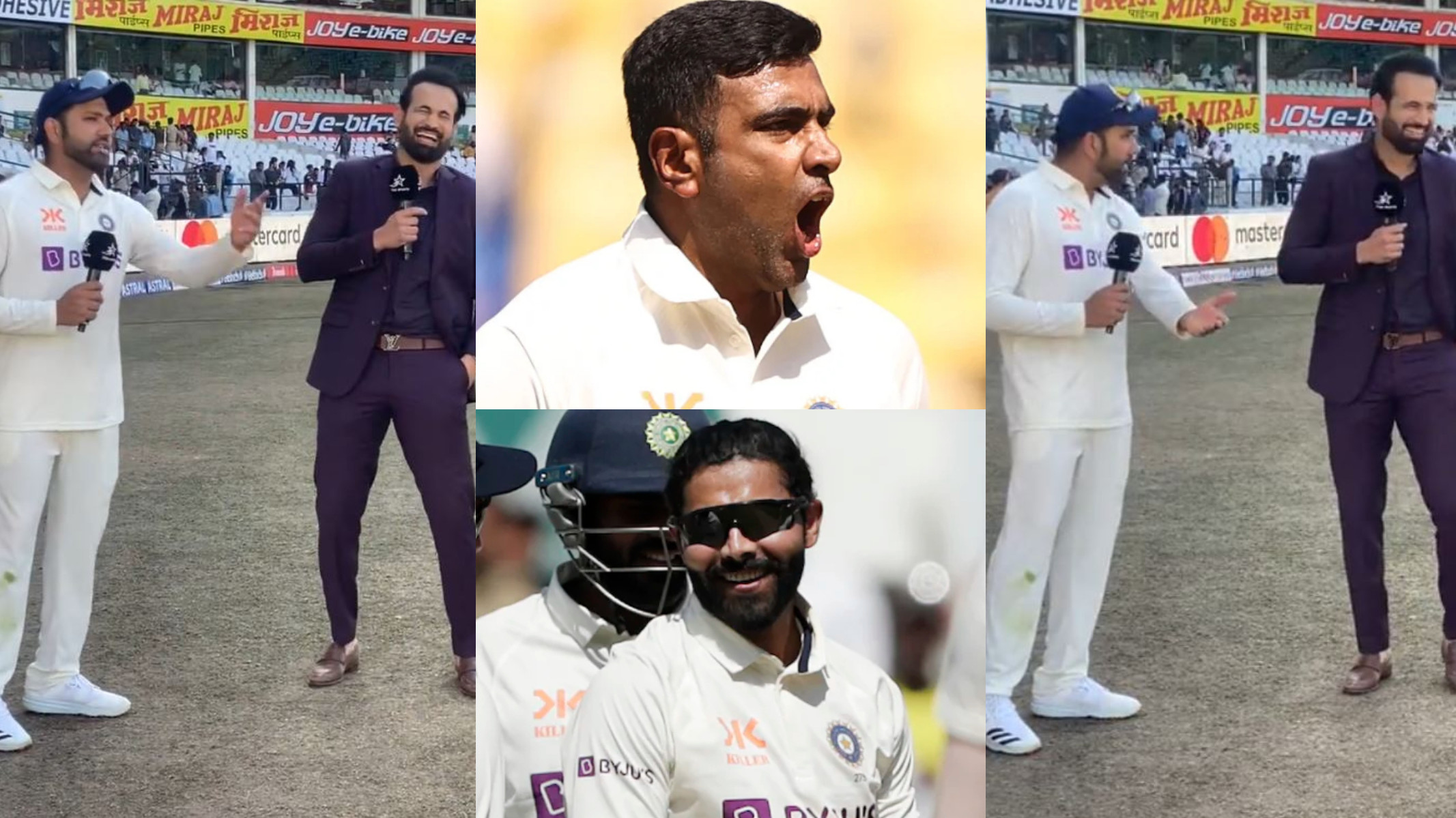 IND v AUS 2023: WATCH- Rohit Sharma hilariously reveals how Ashwin, Jadeja and Siraj react as they near a milestone