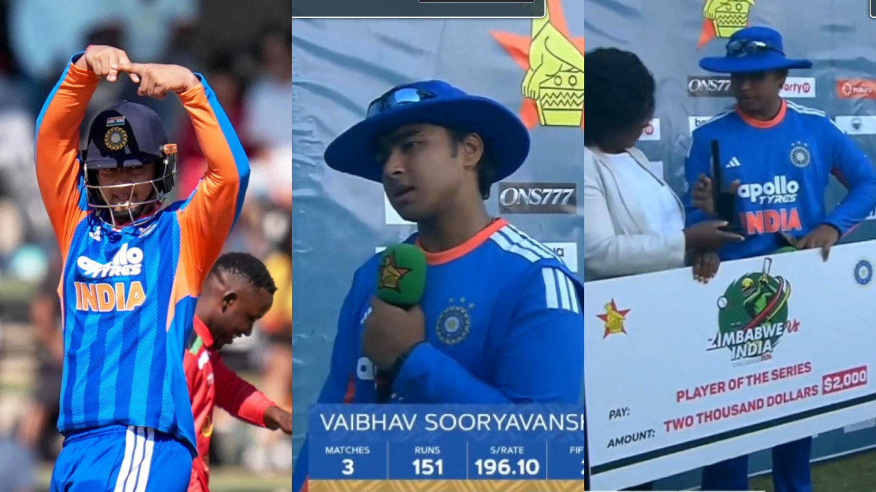 ZIM v IND 2026: ‘If I get good start, I want to make innings bigger’- Vaibhav Sooryavanshi after winning Player of the Match and Series
