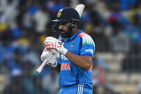 Rohit Sharma scored 79 runs in the third IND v AFG ODI in Chennai | Getty
