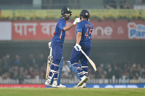 KL Rahul and Rohit Sharma added over 110 runs in second T20I | Getty Images