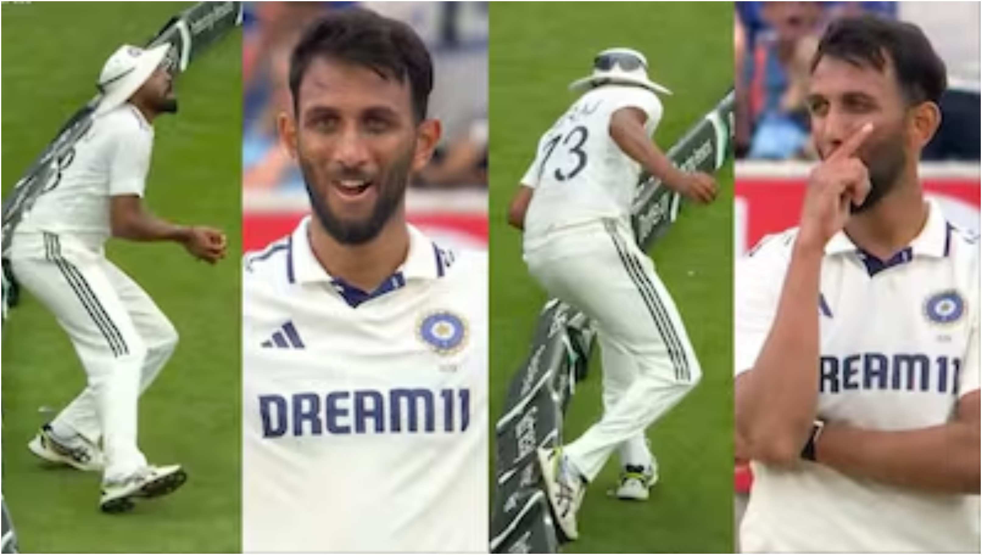 Prasidh Krishna's reaction went viral | Screengrab