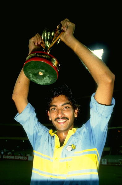 Ravi Shastri was the 'Player-of-the-Tournament' in India's 1985 World Championship of Cricket triumph | Getty