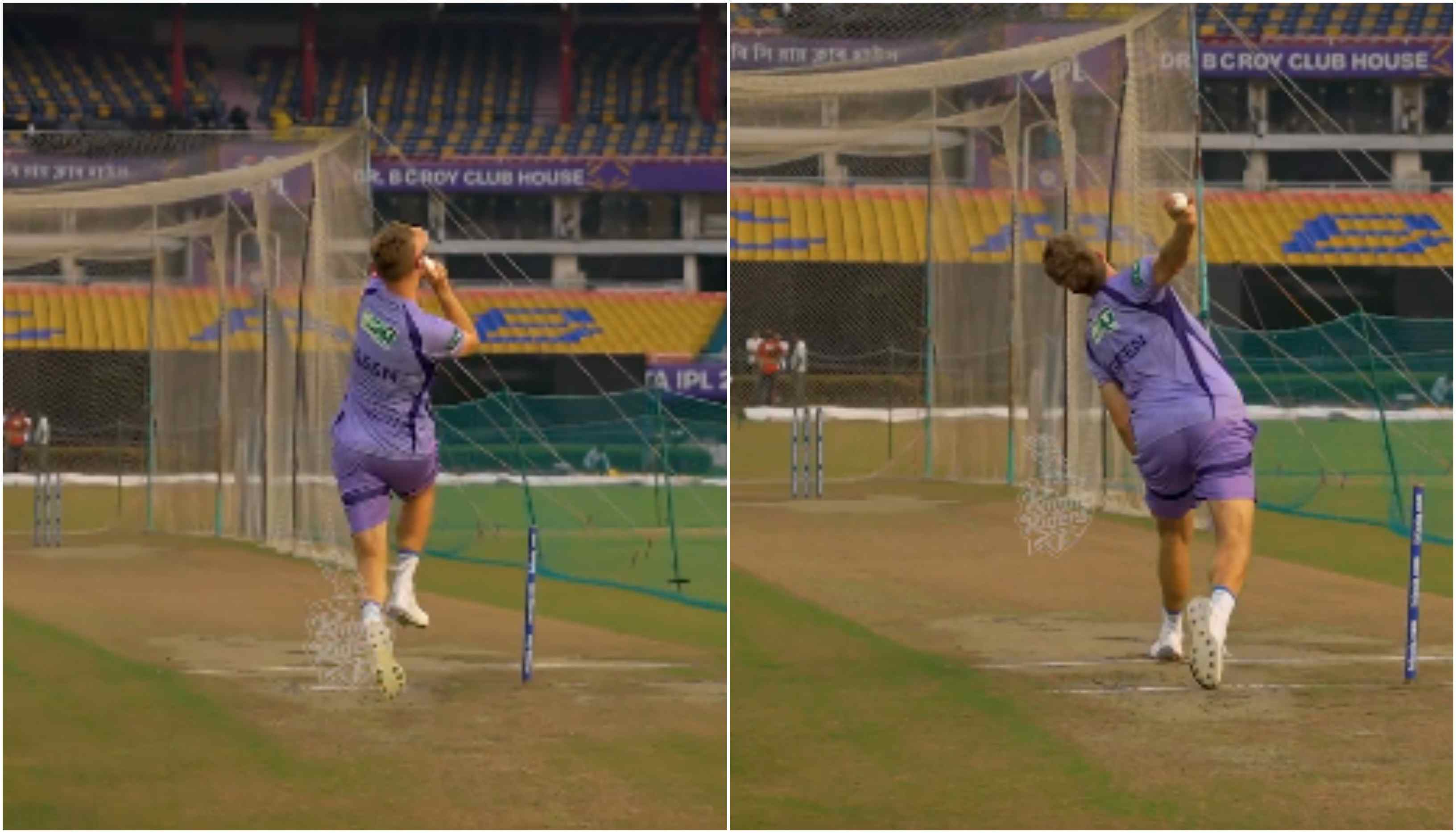 Cameron Green bowling in the nets | KKR/X