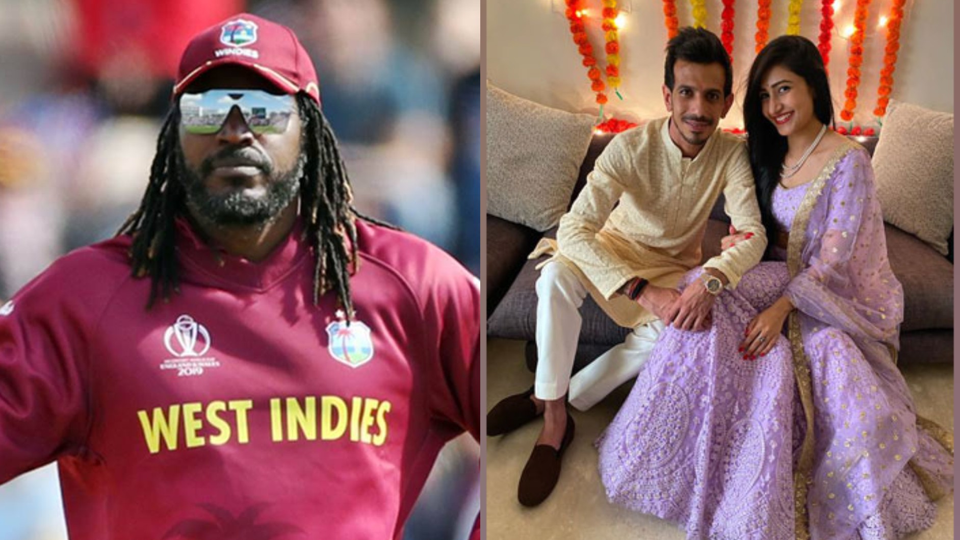 WATCH- “I'm gonna report your IG,” Chris Gayle reacts to Chahal and his fiancée Dhanashree’s video