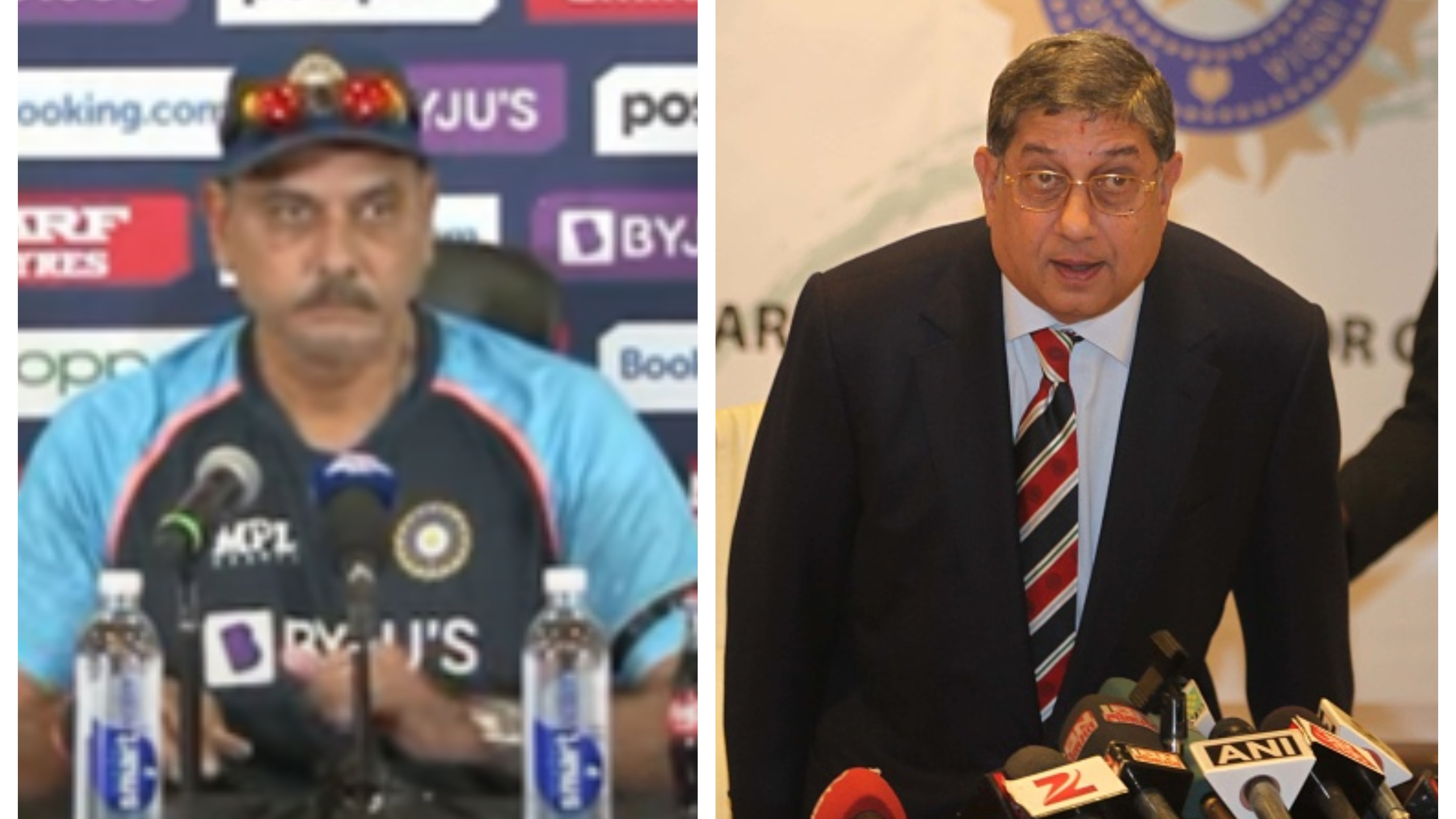 T20 World Cup 2021: Ravi Shastri reveals N Srinivasan insisted him to apply for the post of India head coach