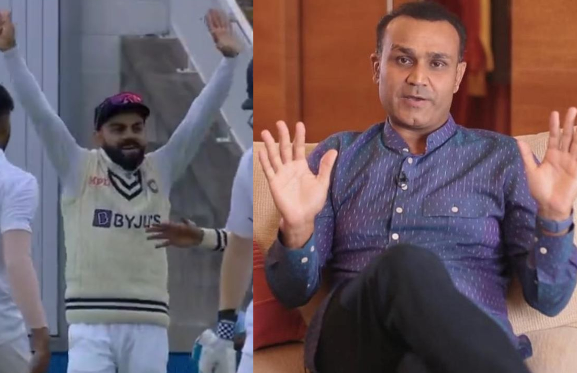 Sehwag used a derogatory term to describe Kohli's manner of celebration | Twitter