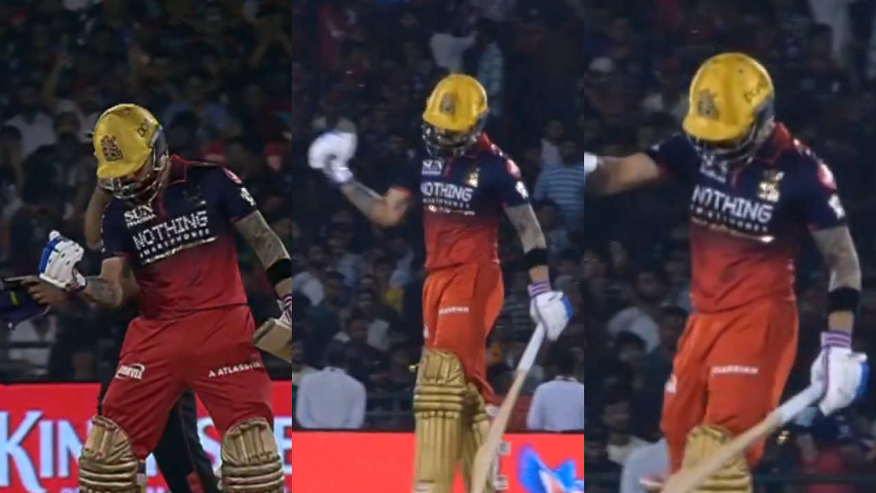 Virat Kohli celebrating his first run after two matches |  X
