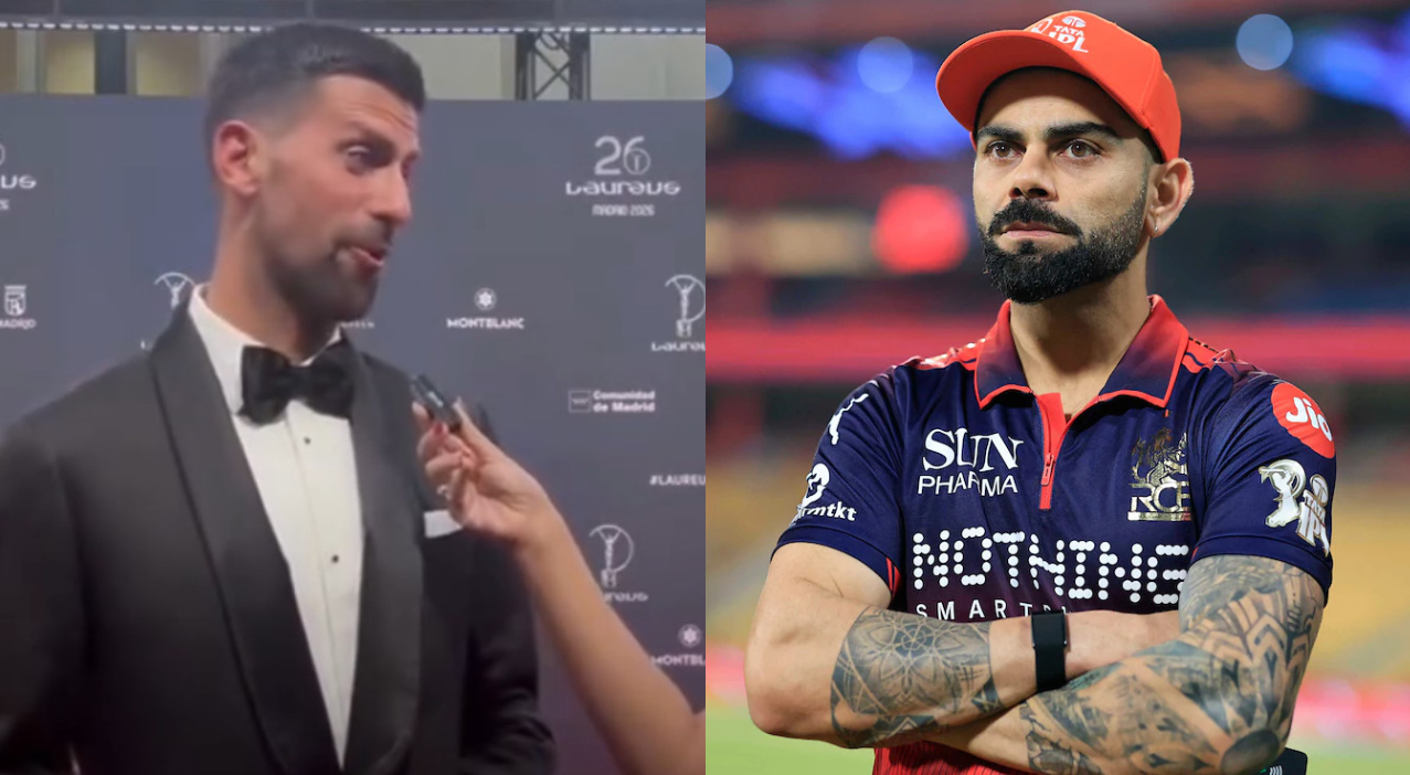 Novak Djokovic and Virat Kohli | Times Now/RCB X