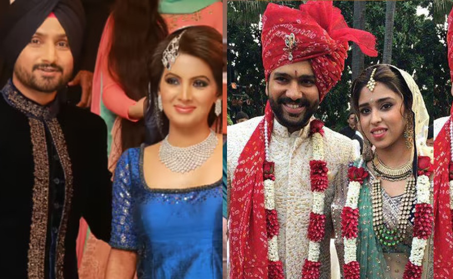 Harbhajan Singh-Geeta Basra and Rohit Sharma-Ritika Sajdeh, both couples got married in 2015