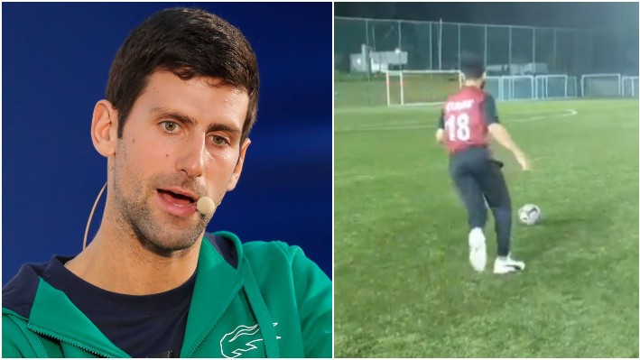 Novak Djokovic reacts to Virat Kohli's crossbar challenge clip with an emoji 