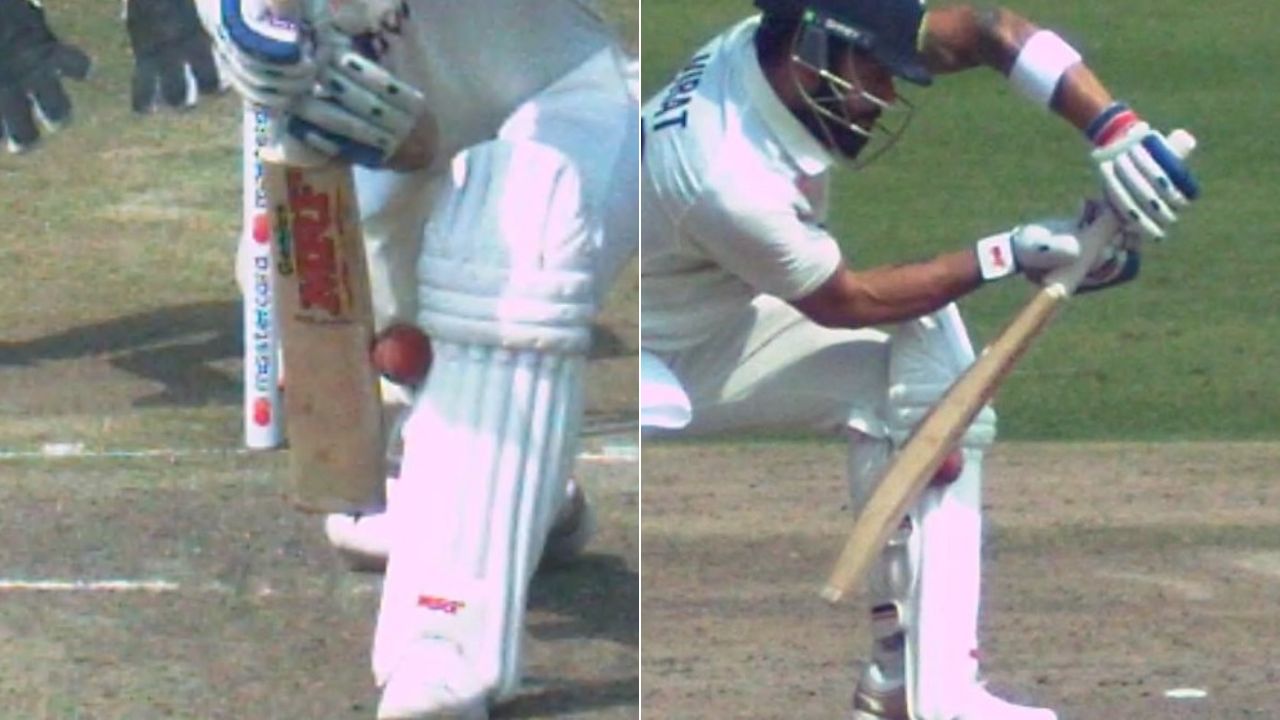 Virat Kohli was controversially given out LBW | Twitter