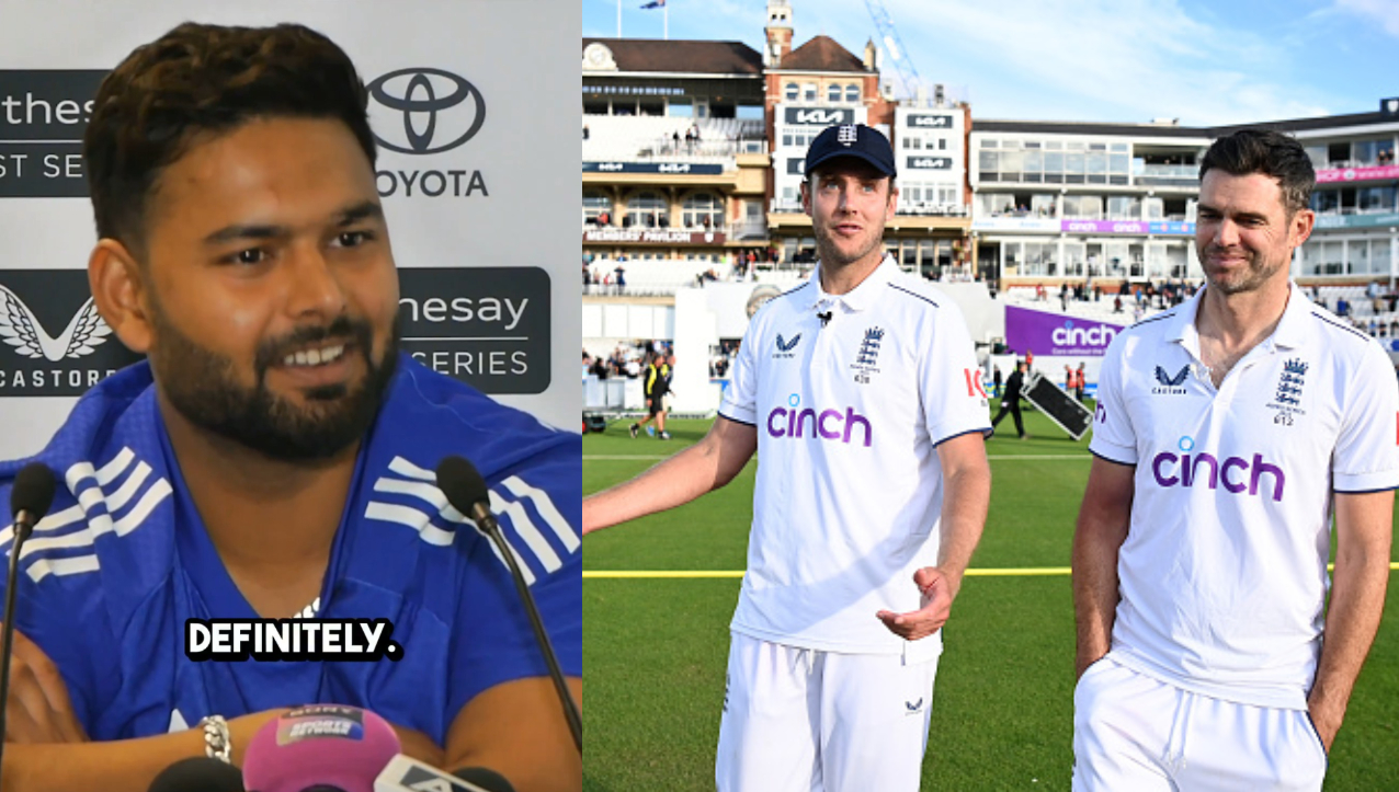 Rishabh Pant was happy with absence of Anderson and Broad from England side | X