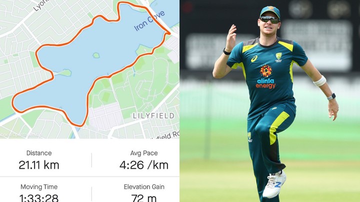 Steve Smith completes a half-marathon; shares updates with fans