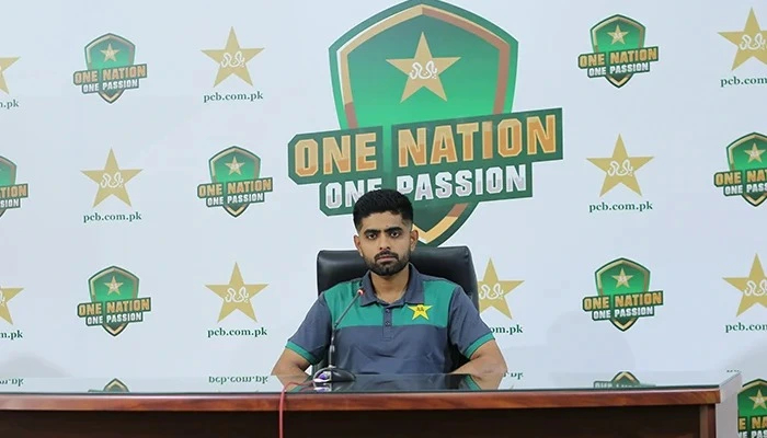 Babar Azam during press conference | Twitter