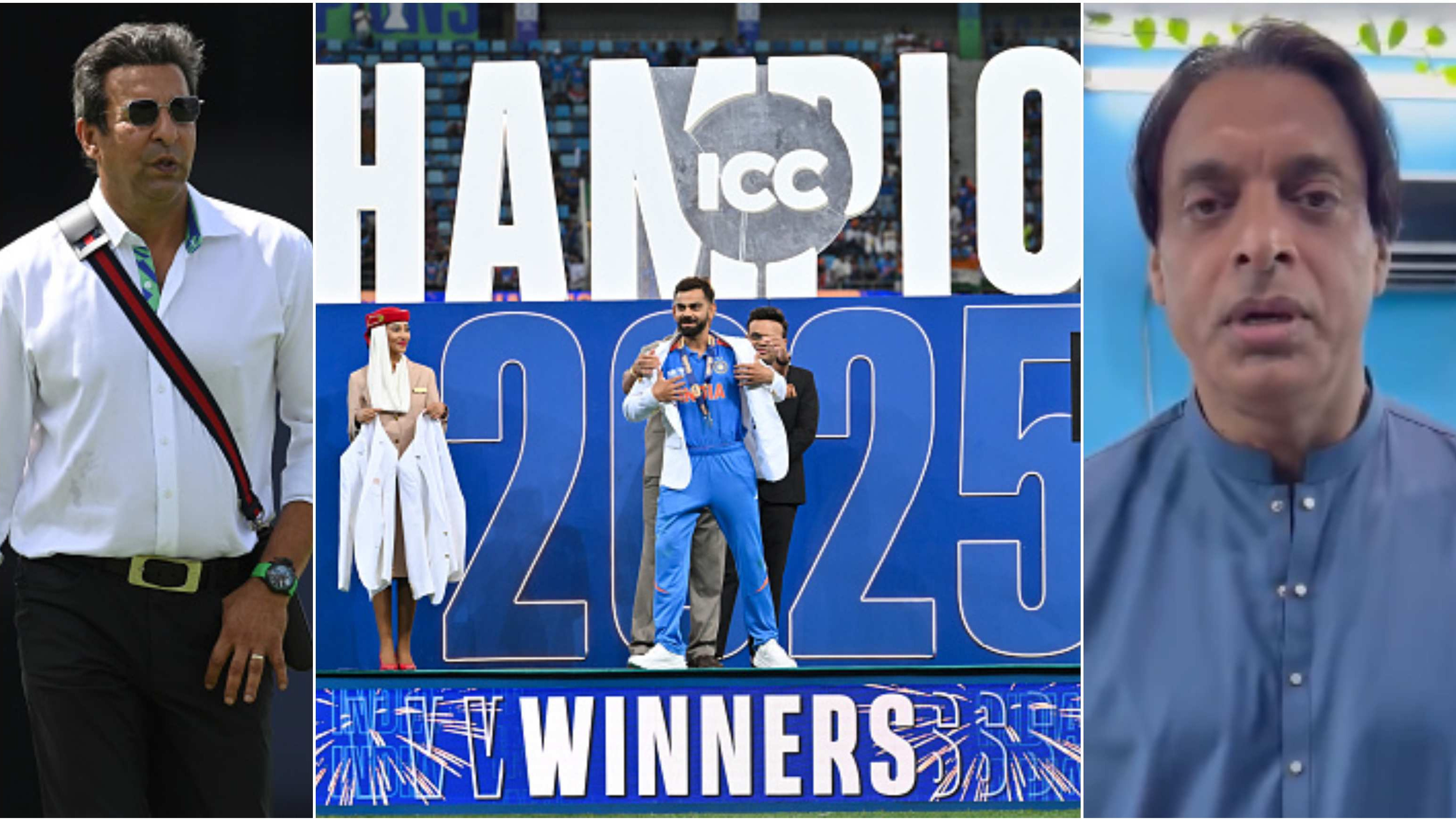 CT 2025: Wasim Akram, Shoaib Akhtar express dismay over absence of PCB dignitaries at Champions Trophy final presentation