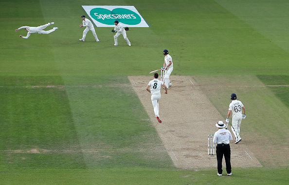 Smith pulled off a blinder at second slip to dismiss Woakes | Getty