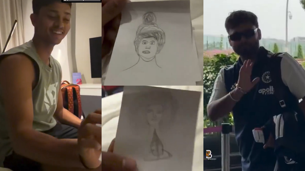 Pant was surprised at Jaiswal's drawings | Instagram