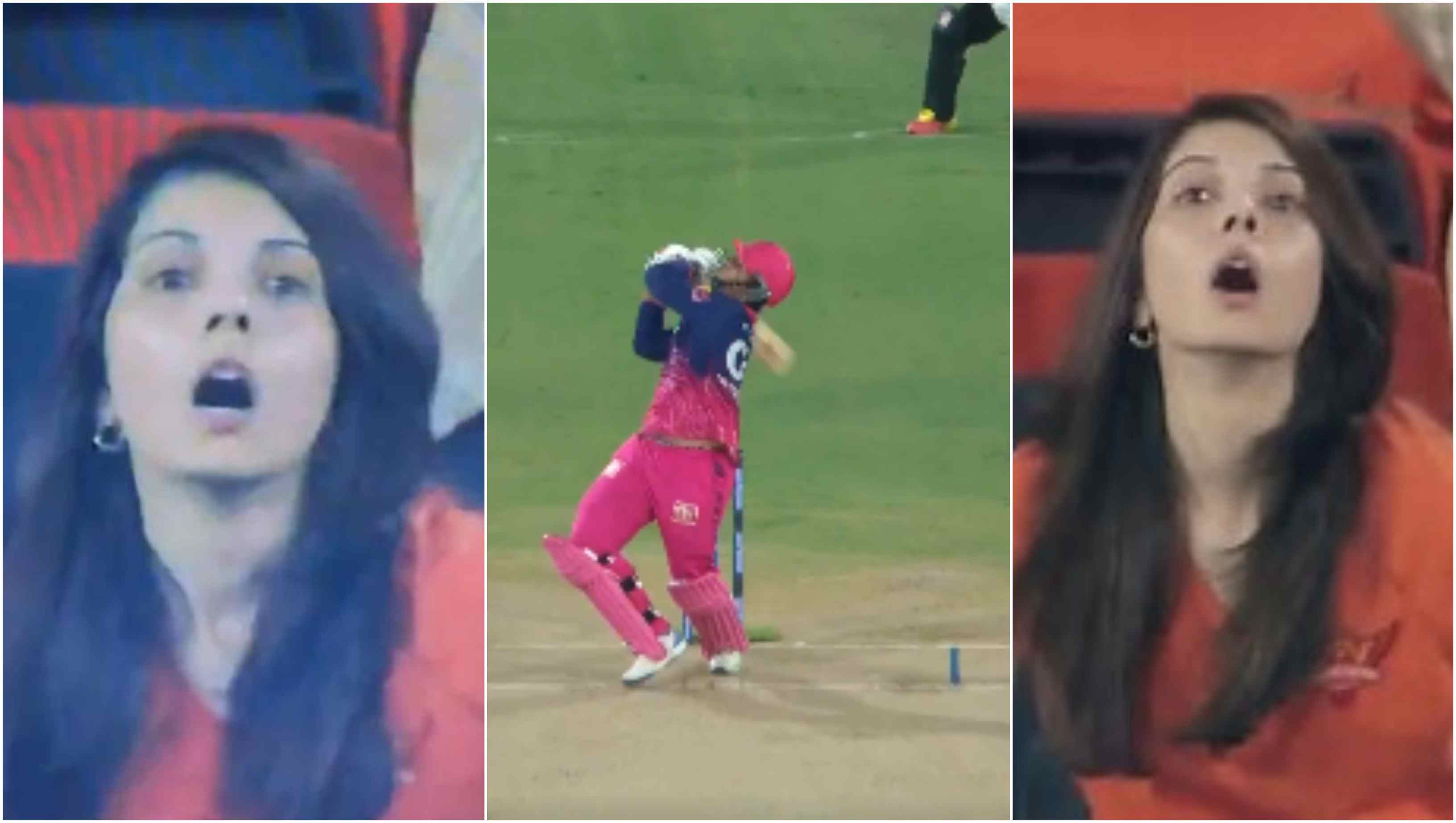 Kavya Maran's reaction to Vaibhav Sooryavanshi's dismissal | Screengrabs