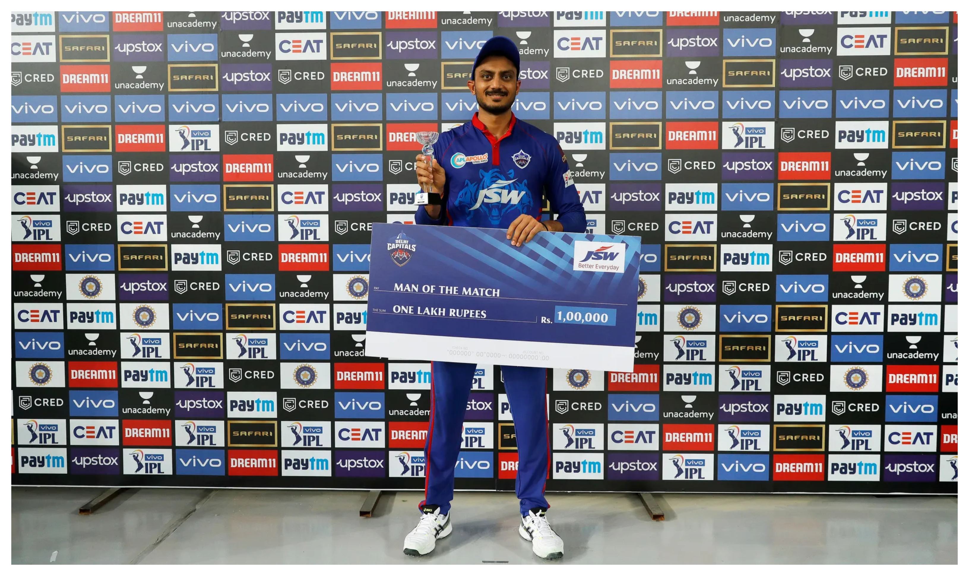 Akshar Patel earned the Player-of-the-Match award | BCCI/IPL