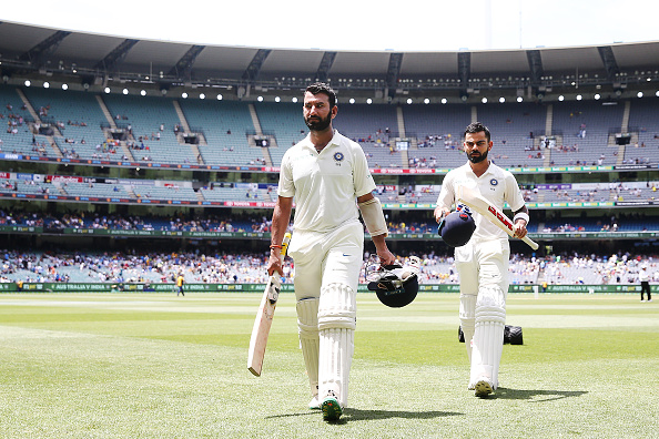 Pujara played an outstanding knock of 106 in the Boxing Day Test | Getty 