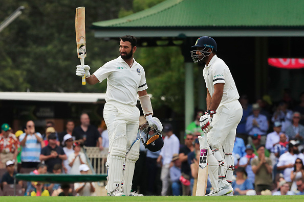 Pujara batted for a record 1258 deliveries in the four-match Test series against Australia | Getty