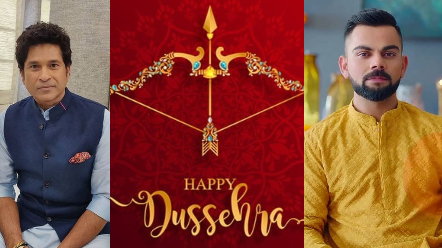 Indian cricketers sends hearty wishes to the entire nation on holy occasion of Dussehra