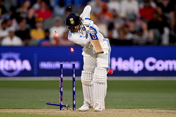 Starc's delivery swung late in to Shubman Gill and hit the middle stump | Getty